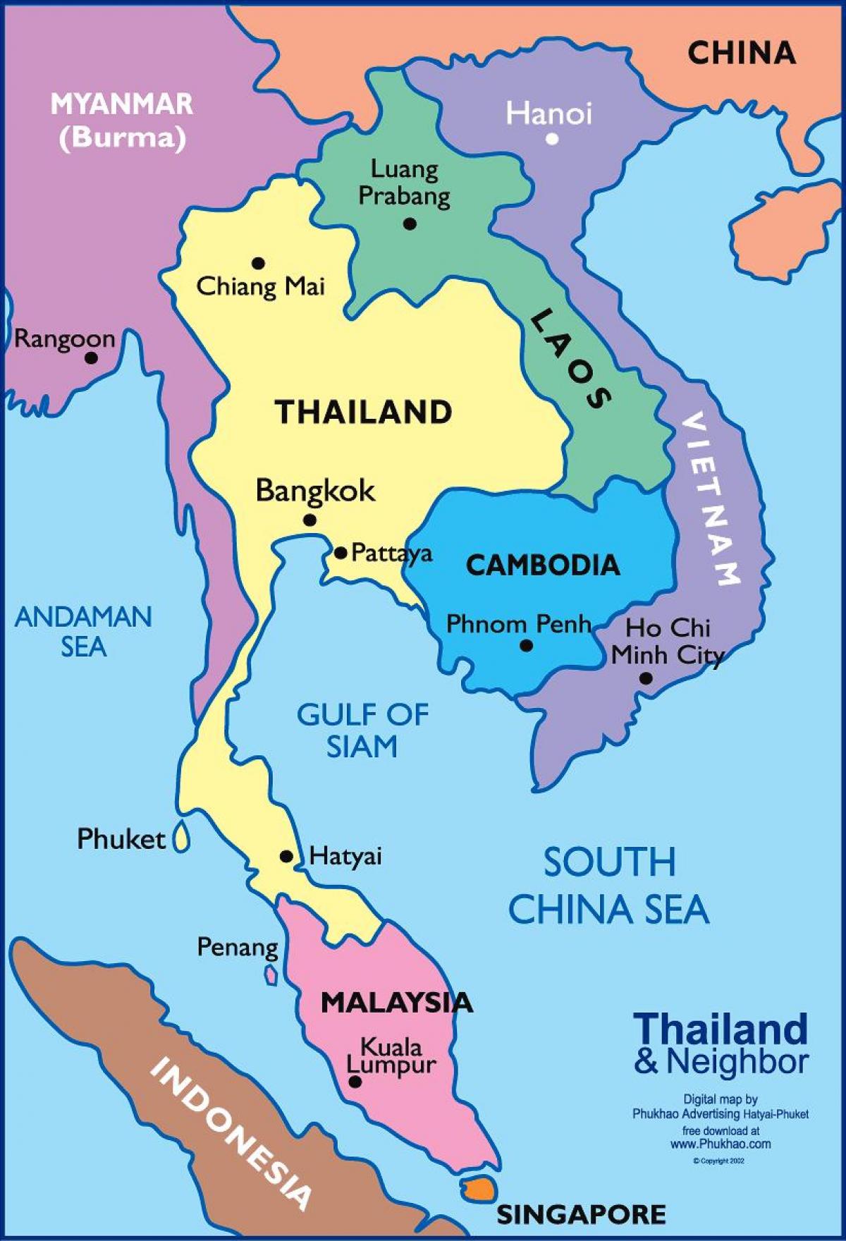 kaart van bangkok plek