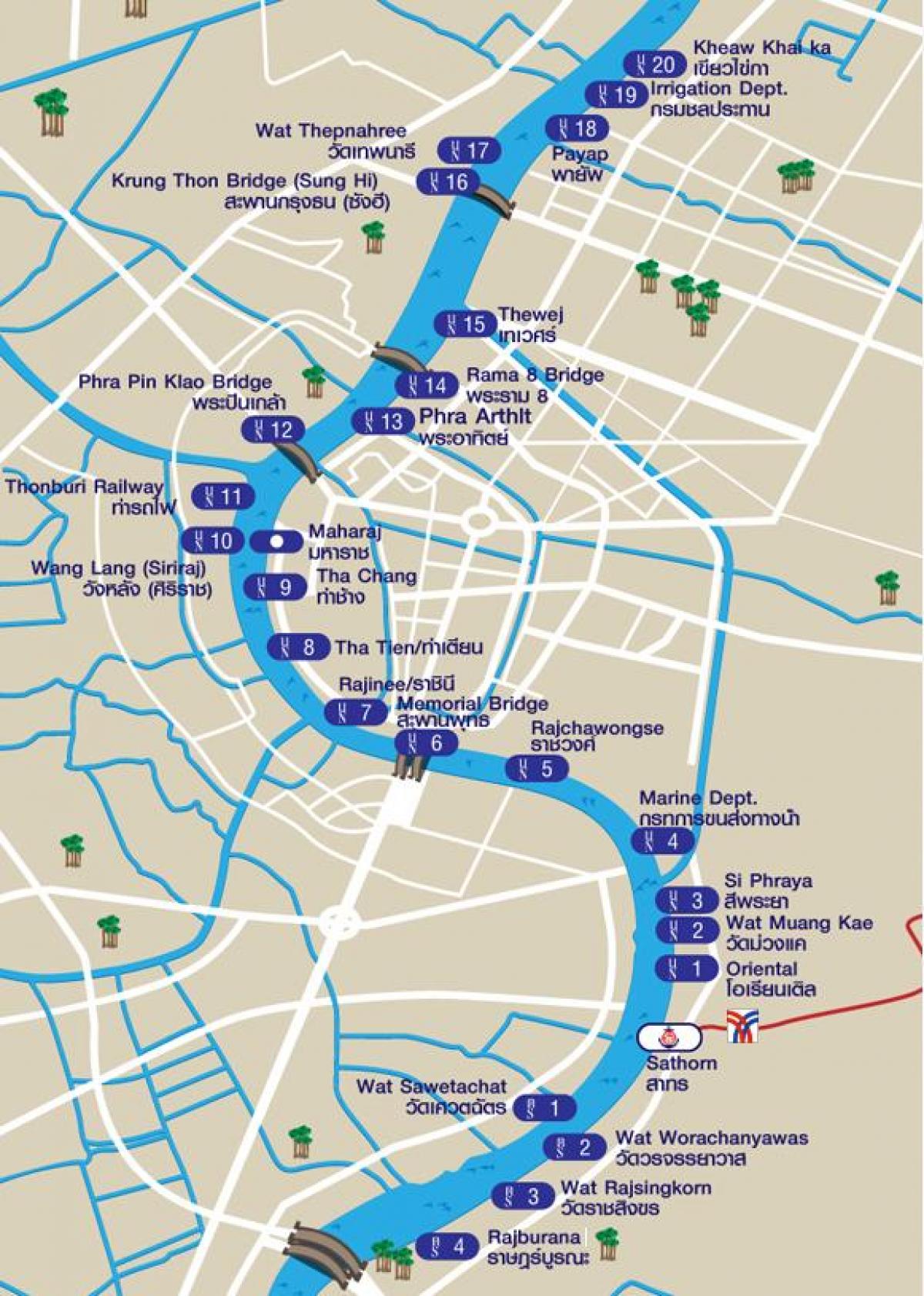 bangkok kanaal kaart