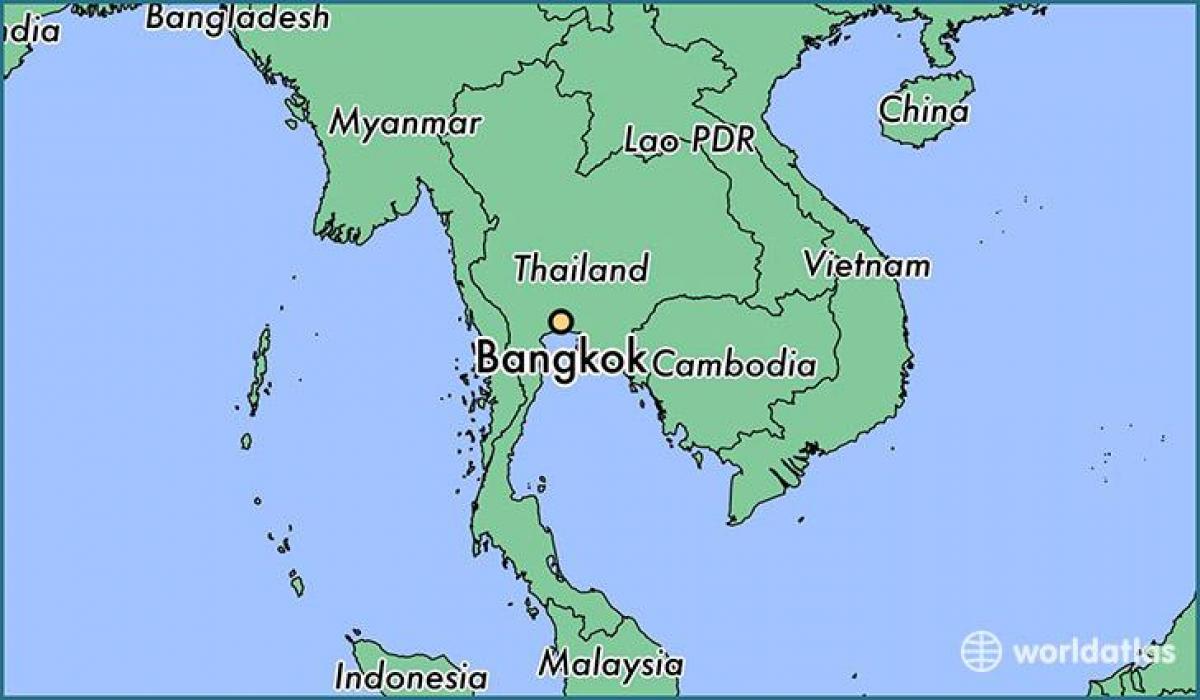 kaart van bangkok land