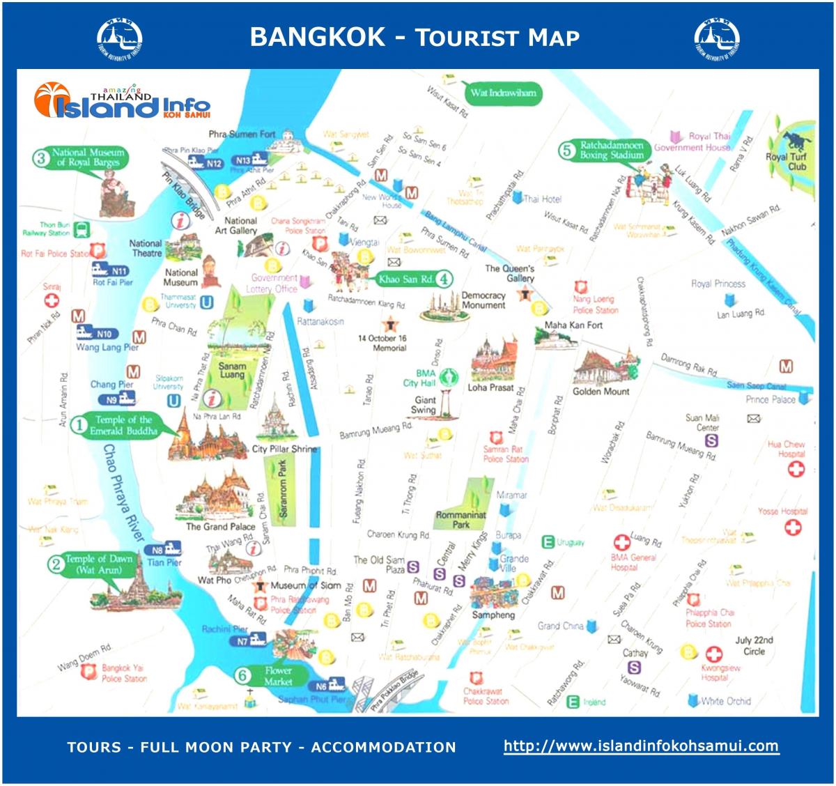 bangkok reis gids kaart