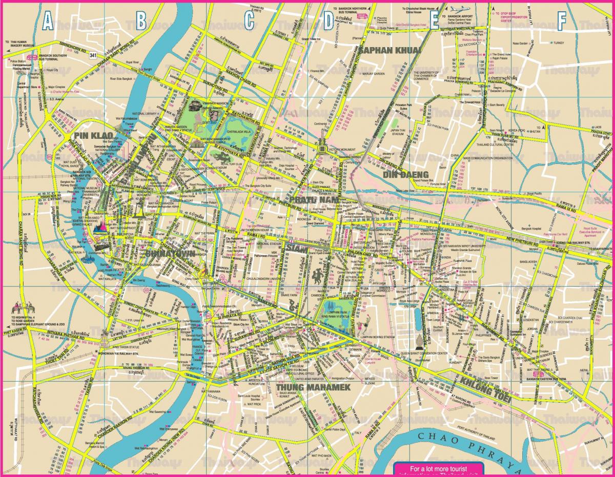 stad kaart bangkok