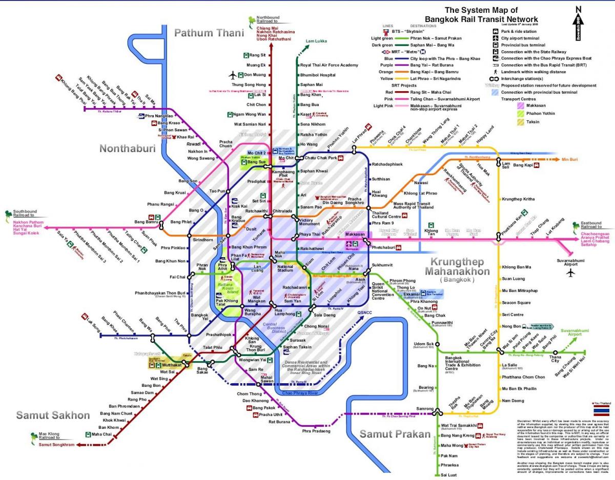 vervoer kaart bangkok