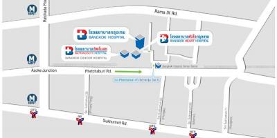 Kaart van bangkok hospitaal