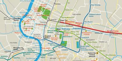 Kaart van bangkok sentrum