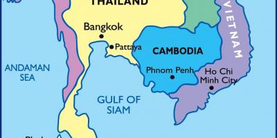 Die kaart van bangkok