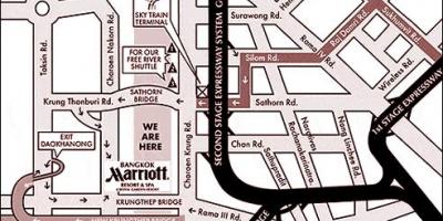 Kaart van marriott bangkok